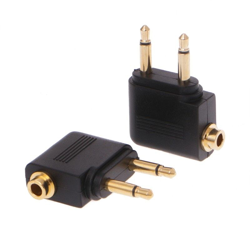 Earphone Splitter Jack - 1pc Gold vernickelt Flugzeug 3,5mm Flugzeug