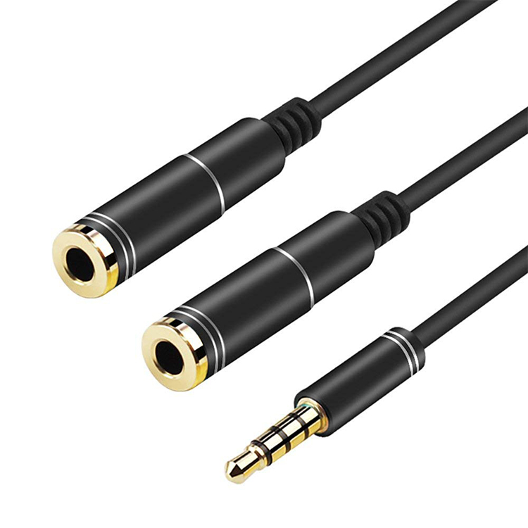 Earphone Splitter Jack - 3,5 mm Mic Y Mobile Audio